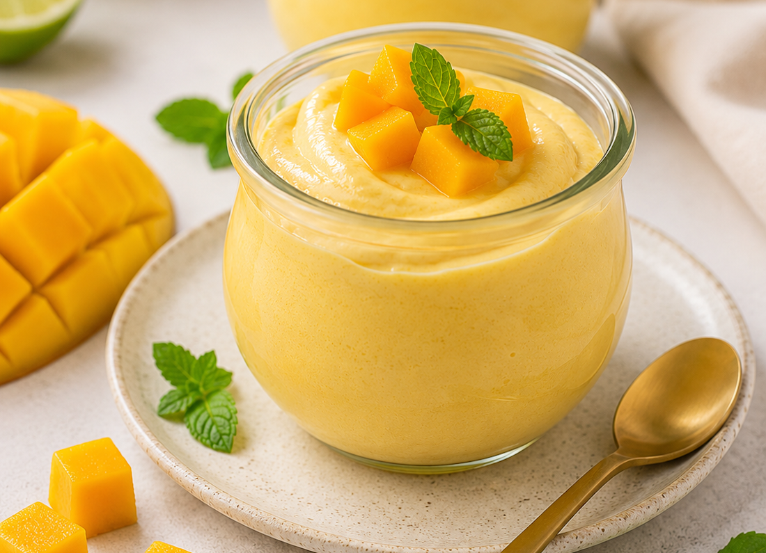 Mousse de mango casera